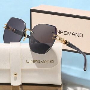 NWT Black and Gold Sunglasses
